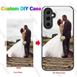 Personalized Custom Phone Case with DIY Photo and Name Print - Soft Shell Cover for Galaxy S25 Ultra (Style A)