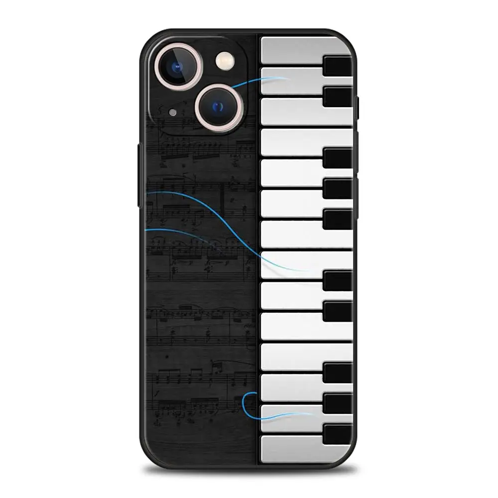 Luxury Music Instrument Design Silicone Phone Case Cover