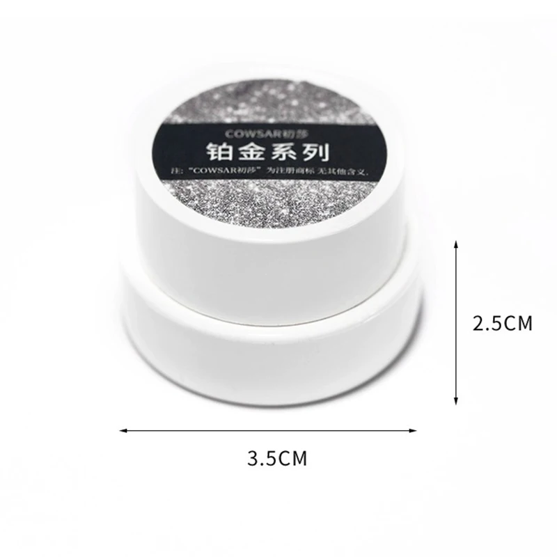 5G 별이 빛나는 고밀도 플래티넘 UV 네일 젤 폴란드어 브라이트 골드 실버 매니큐어 글리터 파인 다이아몬드 파우더 라이닝 페인팅 젤