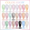6PCS/SET Nail Polish Gel Set Autumn Black Nude Color Glitter Semi Permanent Soak Off UV Nail Art Manicure Varnish Supplies Kit 2