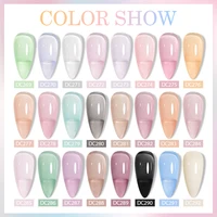 6PCS/SET Nail Polish Gel Set Autumn Black Nude Color Glitter Semi Permanent Soak Off UV Nail Art Manicure Varnish Supplies Kit 2