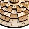 Turntable Digital Huarong Road Number Puzzle Wooden Montessori Toys IQ Test Brain Teasers Math Games For Kids Rompecabezas Niños 5