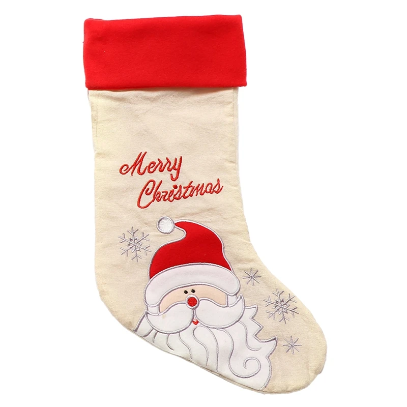 

Christmas Stockings, Classic Holiday Decoration And Gift Holder Candy Bag