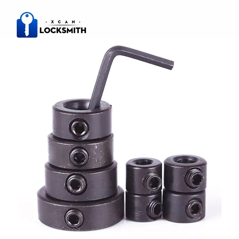 8pcs 3-16mm Woodworking Drill Locator Drill Bit Depth Stop Collars Ring Positioner Drill Locator Wood Drill Bit 4 8pcs woodworking drill bit 3 16mm shaft depth stop collars ring positioner drill for wood drill with hexagon wrench bit tool