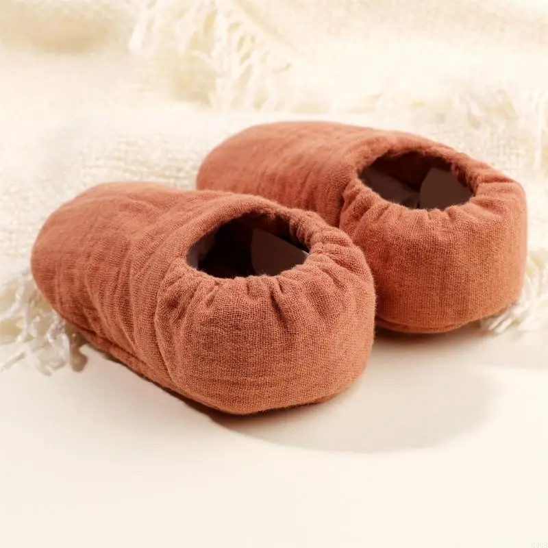 090B Cosy Baby Booties First Walker Cotton Soft Socks Shoes for Newborns Boys Girls