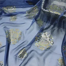  Dancing Dress Fabric Cosplay Flowing Soft Chiffon Silky Bronzing Wedding Costume DIY 