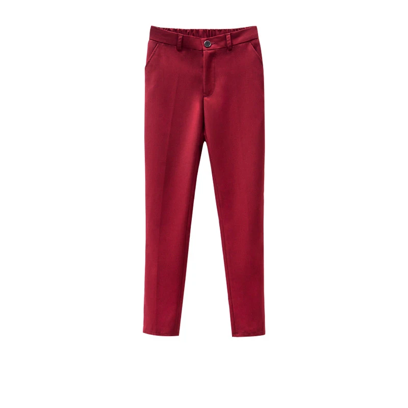 Children's Suit Trousers Boys Black Navy Straight Trousers Kids Campus Performance Piano Pants