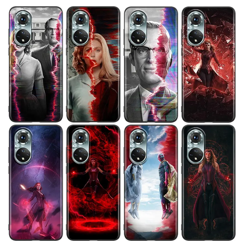 Marvel Wanda E La Custodia Per Telefono Vision Per Honor X8 60 8X 9X 50 30I 21I 20 9A Play Nova 8I 9 Se Y60 Magic4 Pro Lite Tpu Case
