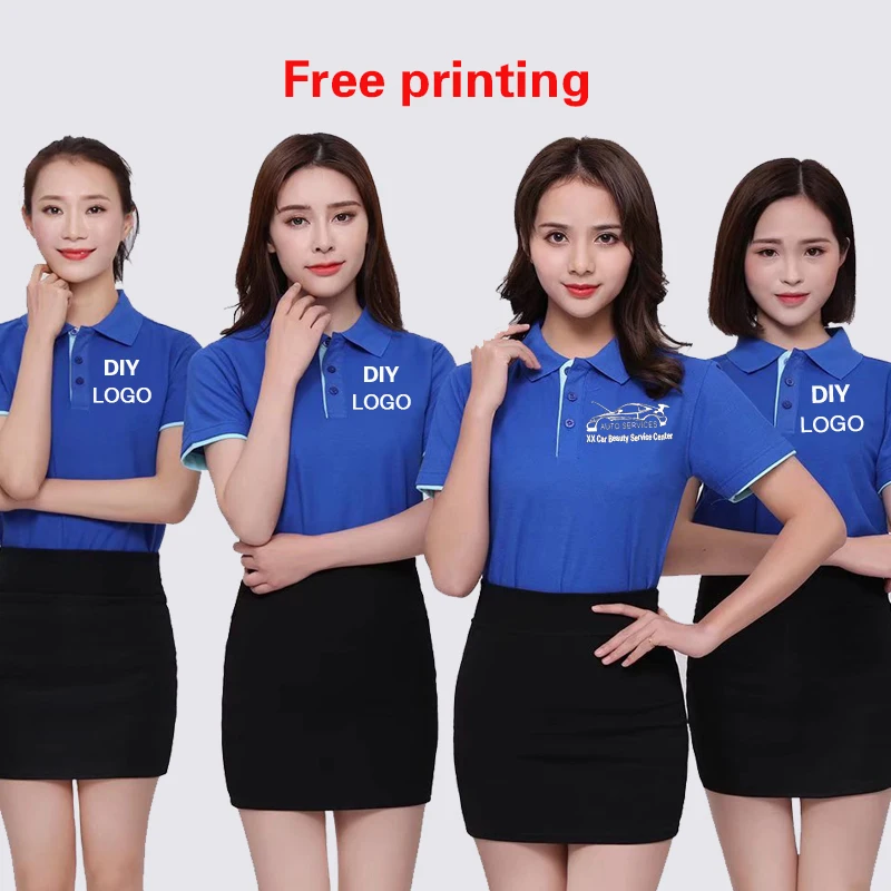 Kleidung Anpassung Match Farbe Poloshirt Auto Schönheit Dekoration Dekoration HUANG 4S Shop Autoreparatur Reparatur Logo Stickerei – Detail 5