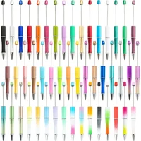 100Pcs Bead Pens Wholesale Creative Plastic Beaded Pen Ballpoint Pen Printable Beadable Pen DIY Gift for Student Office Supplies 2