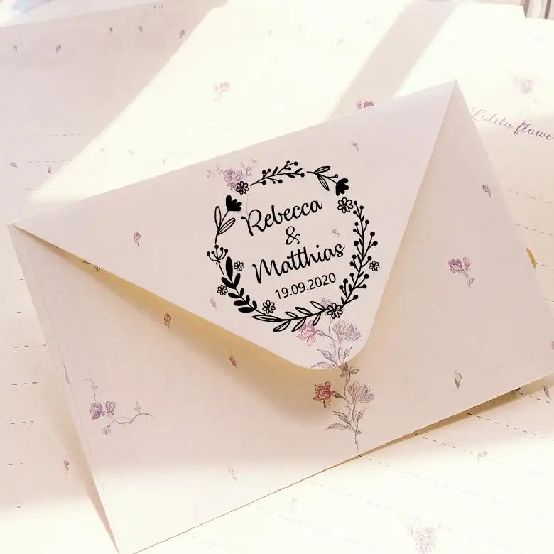 Customizable Round Logo Self-Inking Stamp with Photosensitive Ink