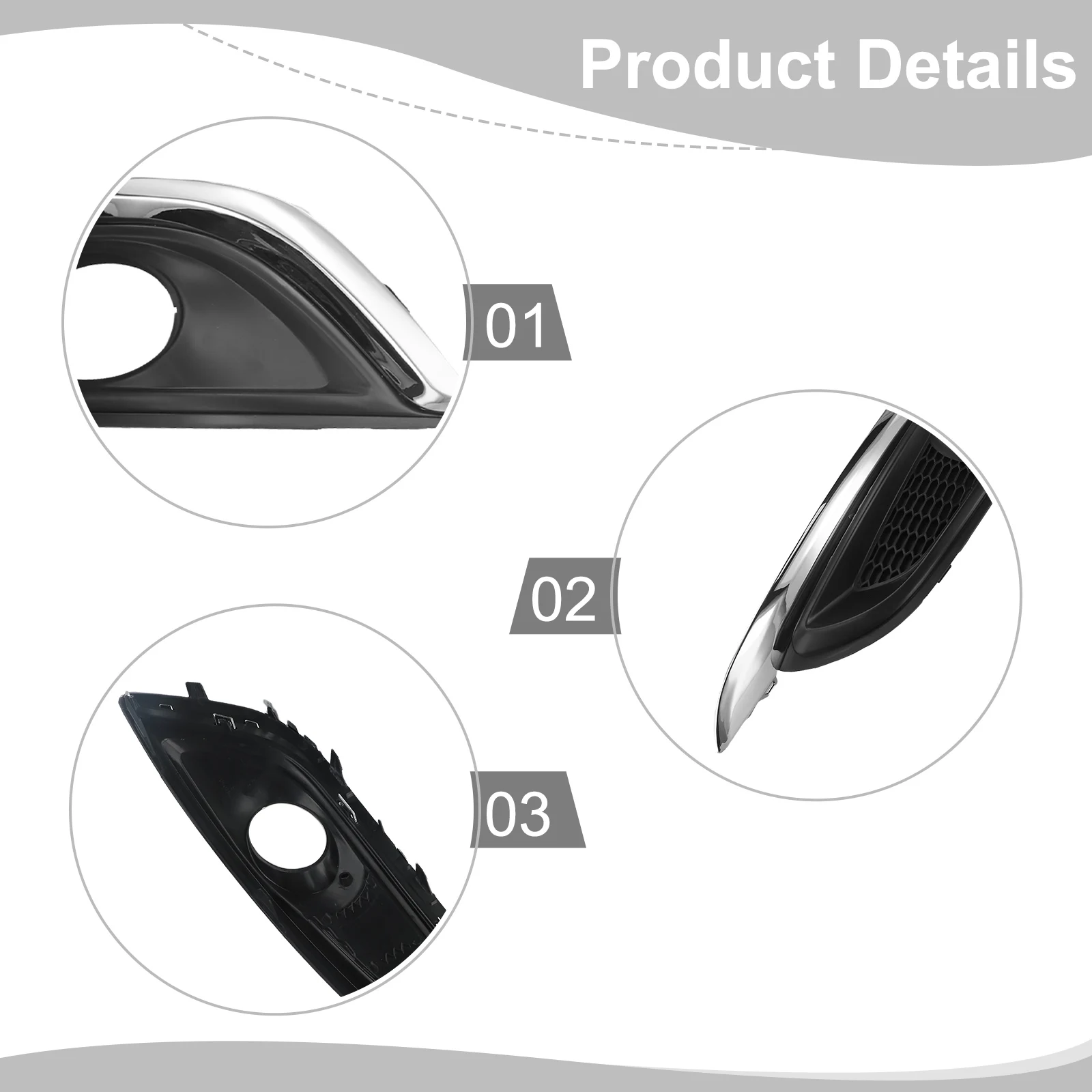 Insignia 2013 2017용 Vauxhall용 전면 우측 안개등 커버 교체품 OEM 번호 23175793에 적합 ABS 소재로 제작됨