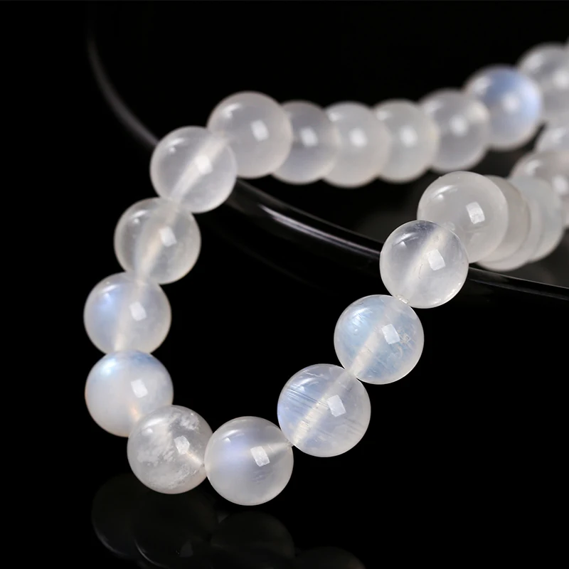 5A Quality Natural Blue Moonstone Beads Fine Gems Shiny Bead Loose Spacer For Jewelry Making Diy Necklace Bracelet Accessory 4