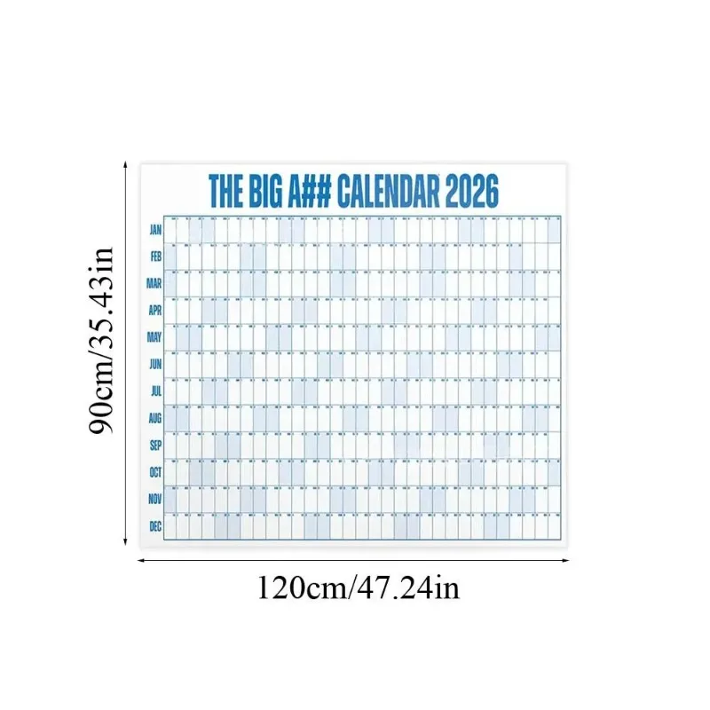 대형 2026 캘린더 플래너 시트 스케줄 스티커 플래너 타겟 365일 플래너 시트 벽걸이 캘린더 사무용품