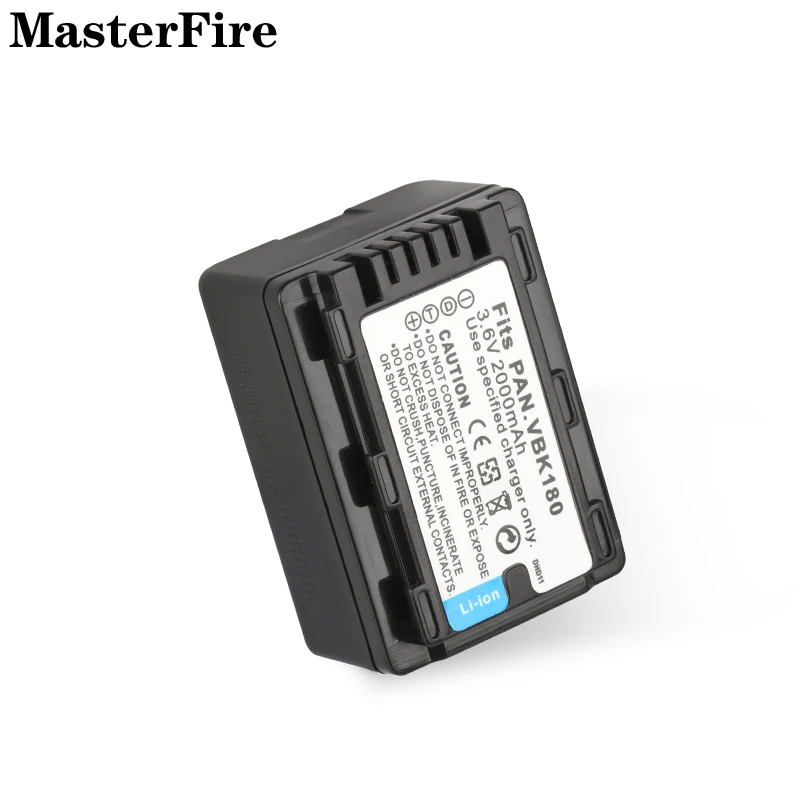 

2-10PCS VW-VBK180 VW VBK180 3.6V 2000mah Replacement Battery for Panasonic HC-V520GK HC-V720GK HC-WX970MGK HDC-TM55 SDR-S45 Cell