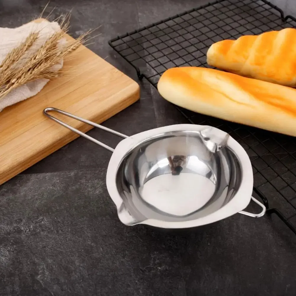 Chocolate Melt Pot Cheese Butter Baking Tools Stainless Steel Butter Melting Bowl Water Heating Container Kitchen Cookware #