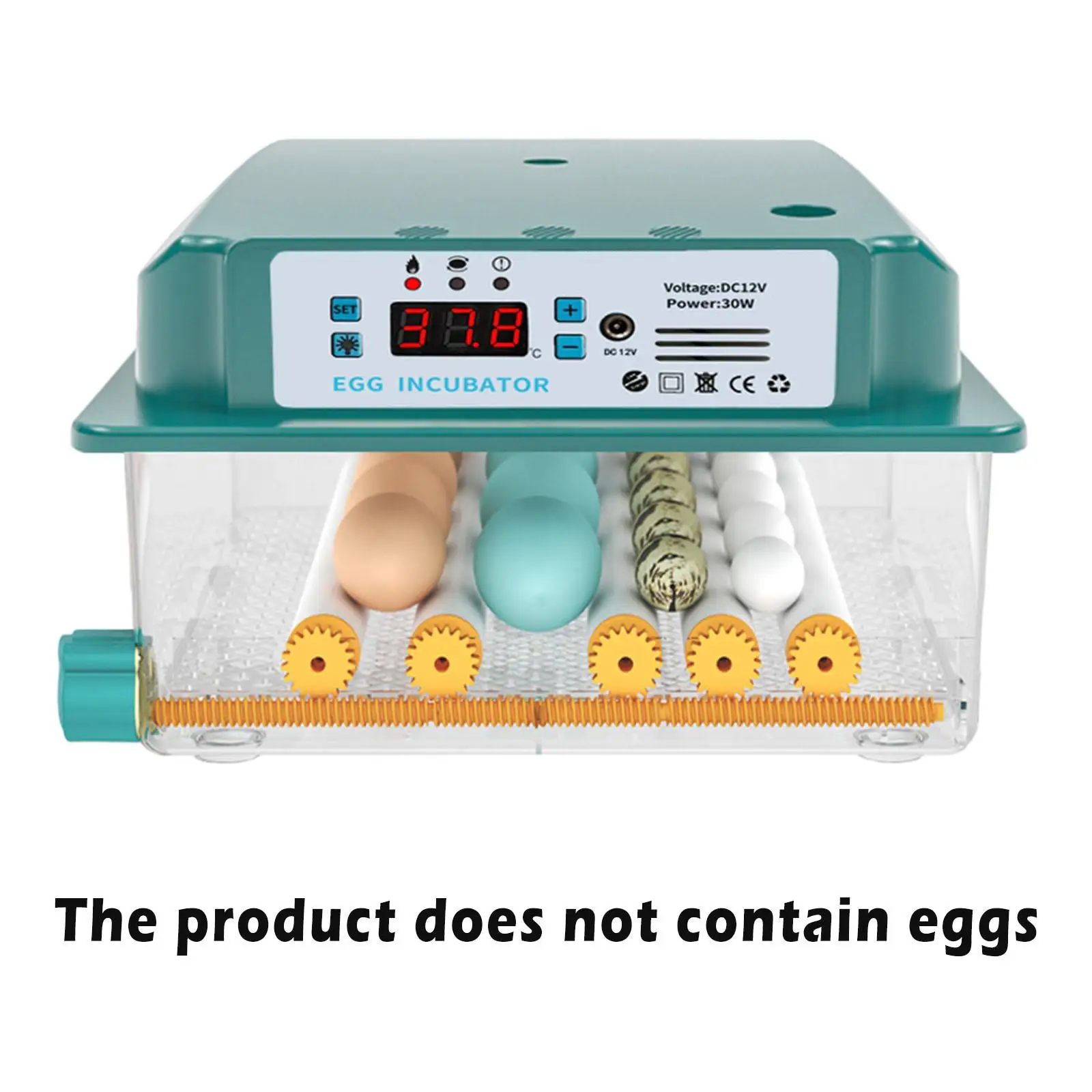 

Household Egg Incubator Fully Automatic Temperature Control Chicken Duck Eggs Poultry er Machine EU Plug