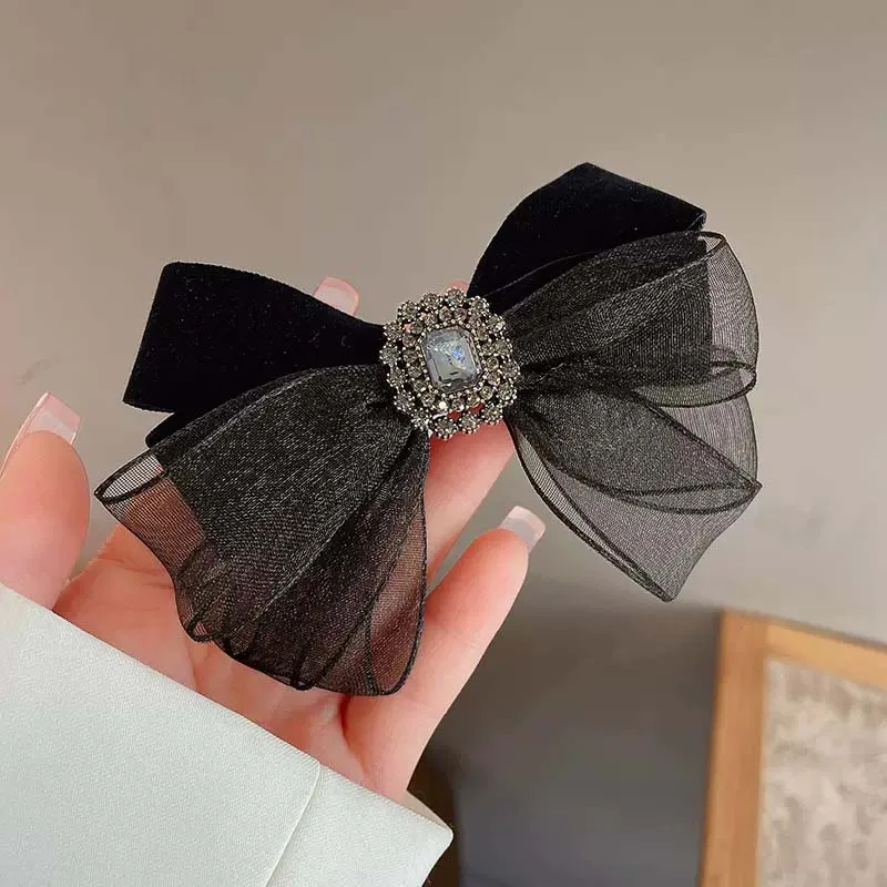 【engbrox】EVERLY RIBBON HAIRPIN everly ribbon hairpin_black - ENGBROX | 60% - Asian Fashion