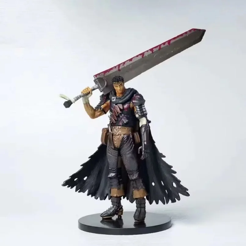 

21cm Berserk Guts Anime Figure Berserk Armor Guts PVC Action Figure Berserk Black Swordsman Figurine Collectible Model Toy Gift