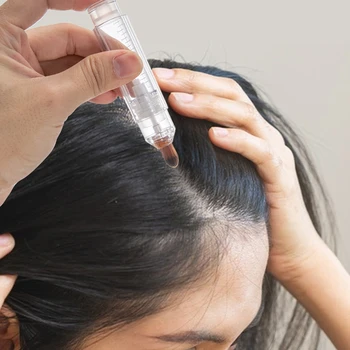 Applicatore per cuoio capelluto Pettine liquido Applicatore per bottiglia portatile Pennello Mini Applicatore per oliatura dei capelli Bottiglia per olio di siero per la crescita dei capelli Applicare 1