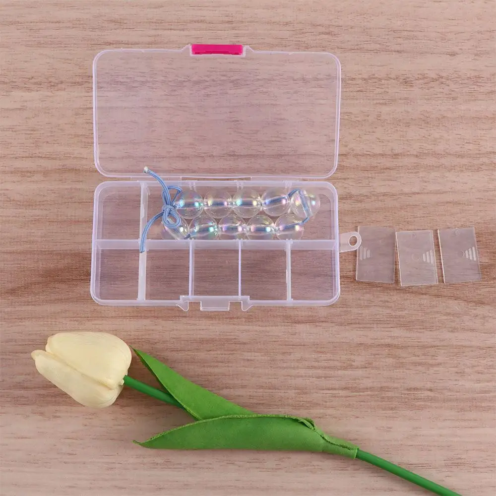 Description Picture 5 of itemAccessory Box Hook Lure Box Transparent Square Plastic Detachable Fishing Tackle Box 10 Compartments Fishing Box Storage Box