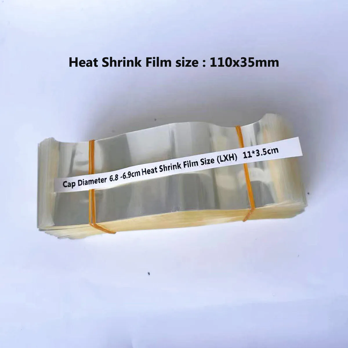 400X PVC Heat Shrink Film Blower Heat Seal Flat Mouth Transparent Plastic Shrinkable forBottles Neck Caps Jar Lids Pot pvc heat shrink film blower