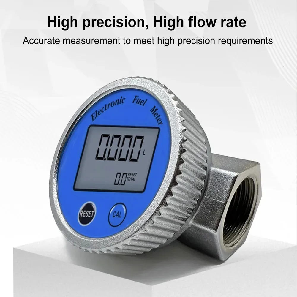 High Precision Electronic Turbine Flowmeter Digital Display Flow Meter for Metha