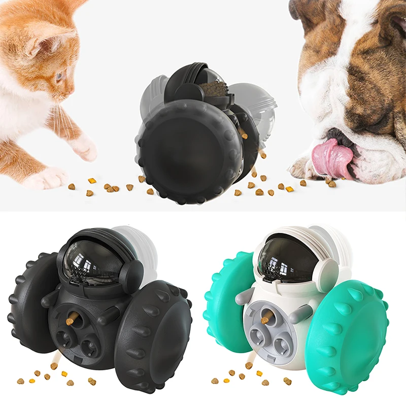 

Interactive Dog Cat Food Dispenser Tumbler Toys Pet Increases IQ Slow Feed Large Dogs Labrador French Bulldog Training Supplies