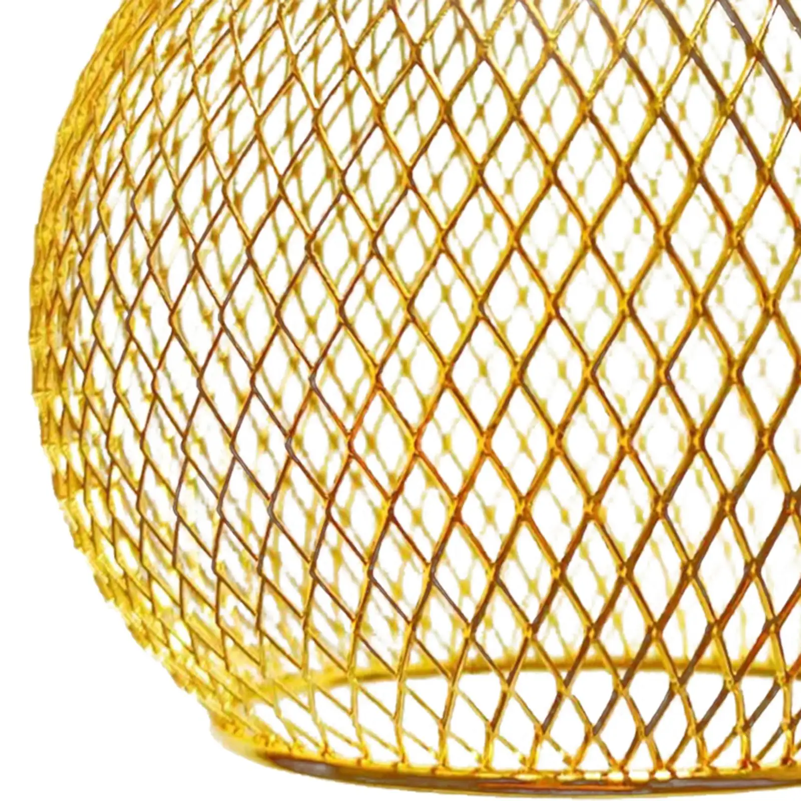 Mesh Pendant Lamp Shade Fixtures Decorative Replacement Iron Wire Lampshade for Dining Room Cafe Kitchen Bedroom Coffee Shop