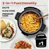 6QT Easy 3-in-1 Slow Cooker, Pressure Cooker, and Sauté Pot 4