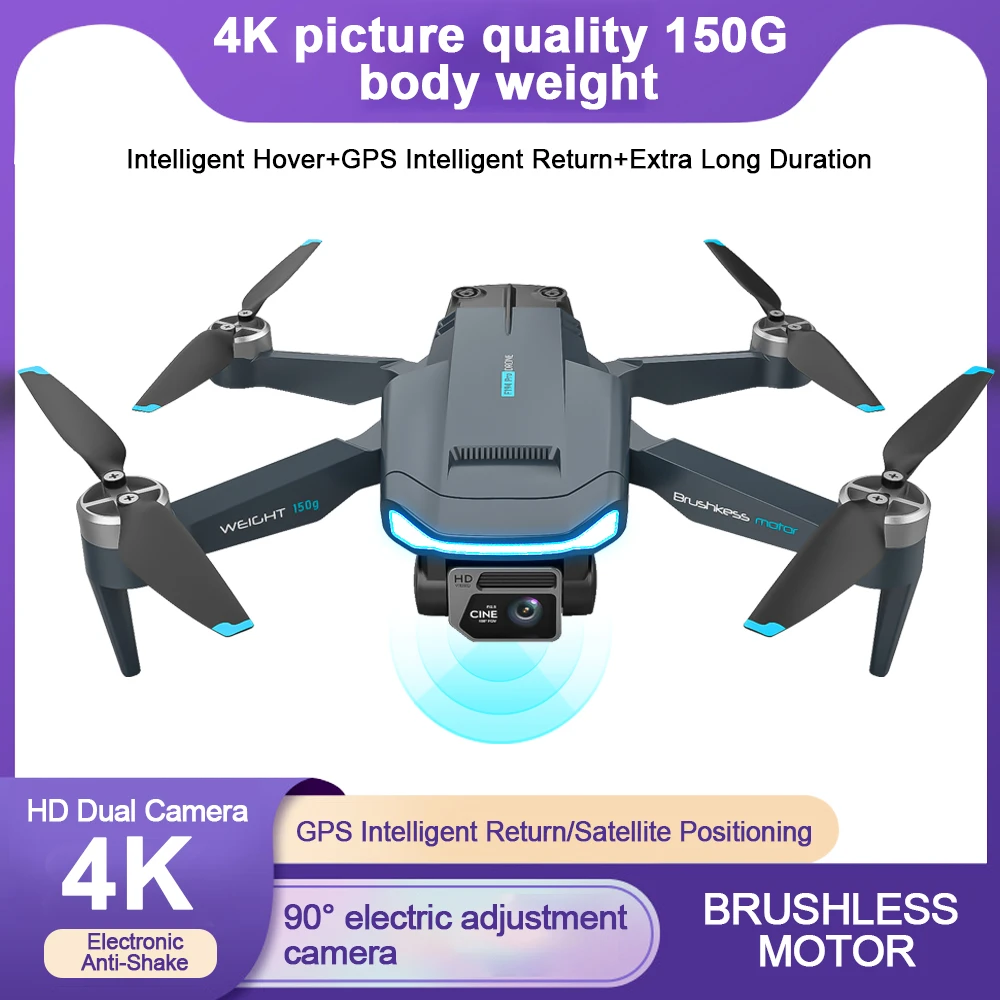 F194 Mini Camera Drones 4K Camera Professional GPS Quadcopter 1km