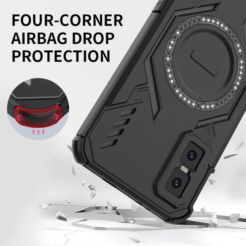 Lens Protection Heat Dissipation Case with Magnetic Wireless Charging Shell