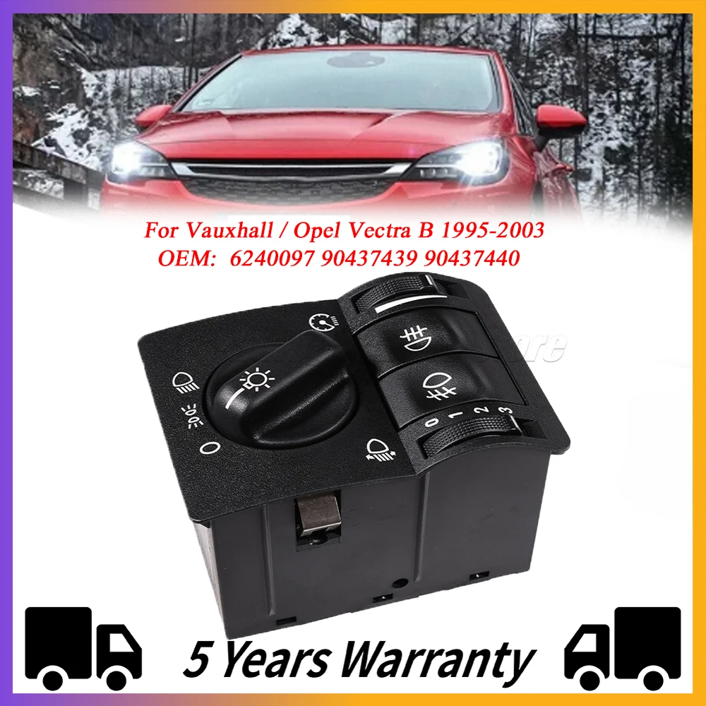 

Новинка для Vauxhall / Opel Vectra B 1995-2003 фара/переключатель фары 6240097 90437439 90437440