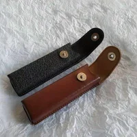 Étui à lunettes presbytes en cuir classique pour hommes et femmes, boîte à lunettes élégante en cuir adaptée aux lunettes plus étroites 1