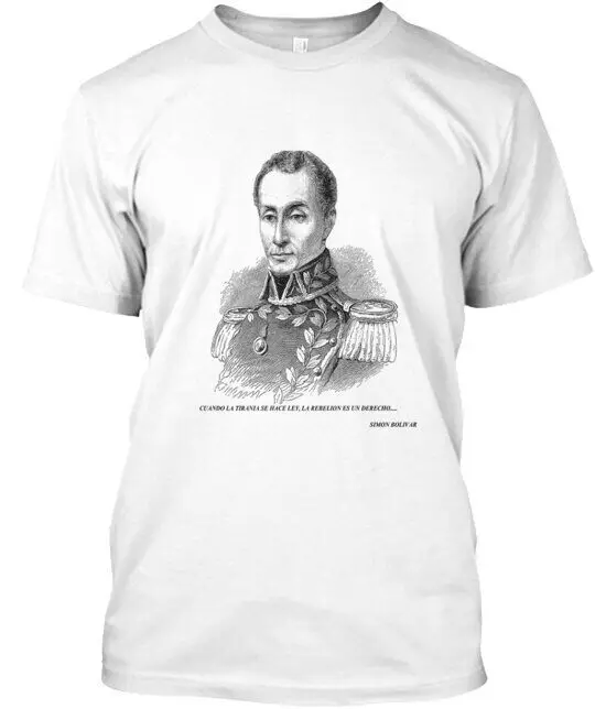 T-Shirt Simon El Libertador De America Maniche Lunghe O Corte