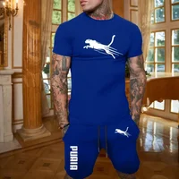 2025 mode et décontracté été Sports de plein air ensemble hommes respirant T-shirt et short décontracté mode deux pièces ensemble 6