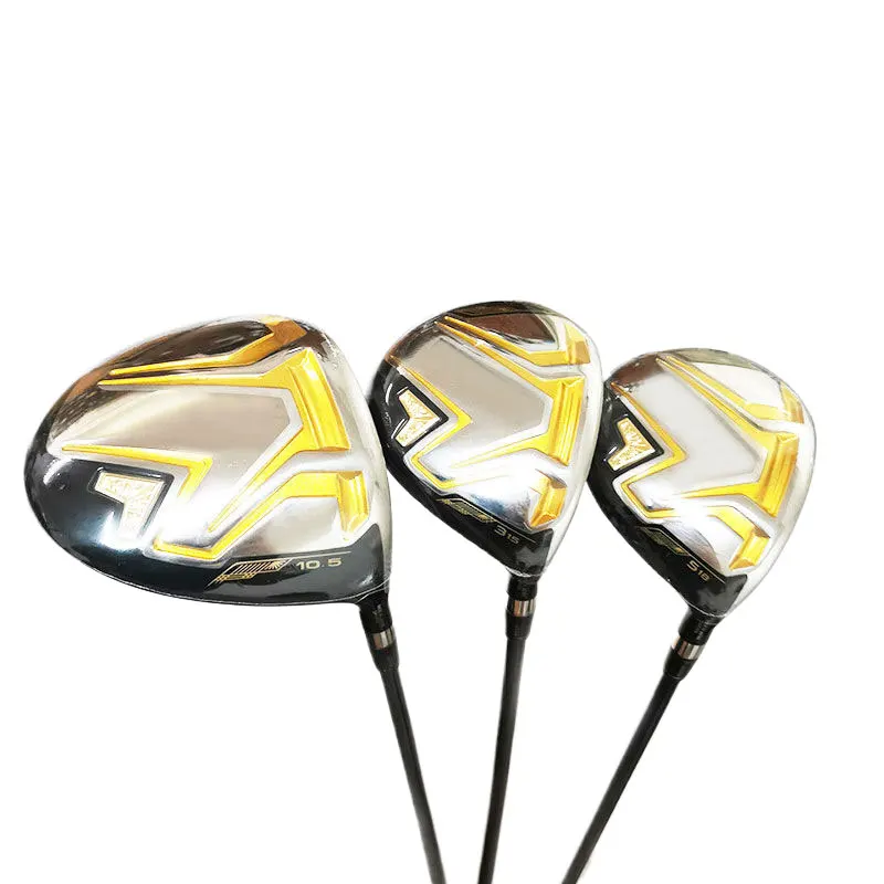 Mazze Da Golf Hm 08 Golf Wood Set Driver 9.5 10.5 Gradi Fairway Wood 3/15 5/18 R/S/Sr Flex Albero In Grafite Con Impugnature Per La Copertura Della Te