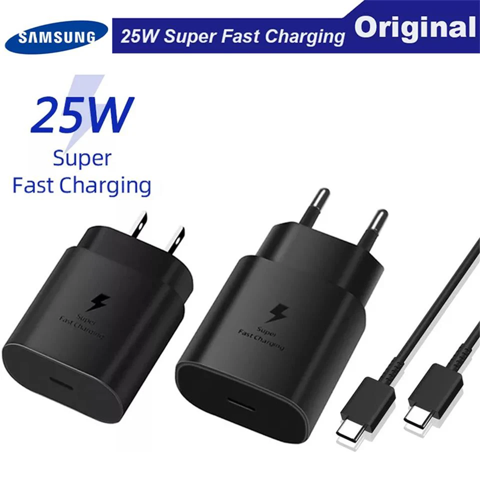 Chargeur Rapide Samsung S21 Fe Samsung – Chargeur Usb Super Rapide 25w, Type C, Adaptateur Secteur 5g,  Pour Galaxy Note20 S10, S21, A52s, A71, A70, S20 Fe, Original - Chargeurs  De Téléphone Portable - AliExpress