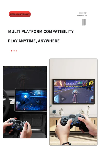 Manette De Jeu Sans Fil Usb Pour Tesla Model Y 3, Contrôleur De Jeu,  Joystick, Vibration, Dents Bleues - Commutateurs Et Relais - AliExpress