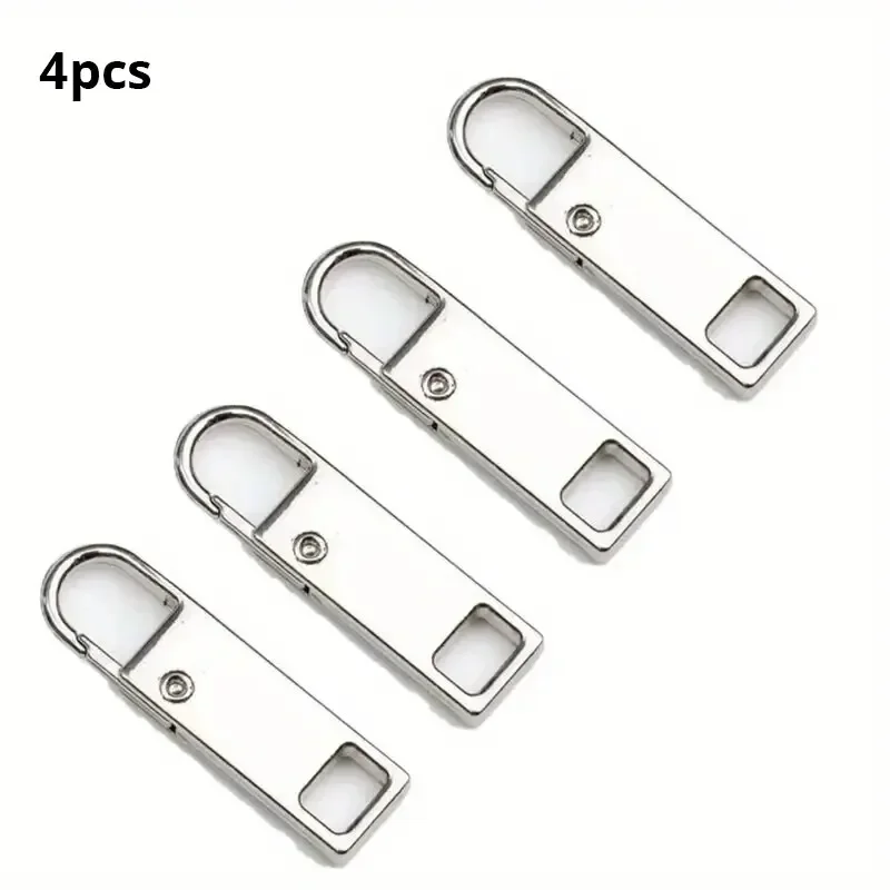 4 PCs Removable Zip Puller Jeans Backpack Jacket Clothes Shoes Boots Replacement Zip Accessories Sewing Tools zipper pullers zipper accessories