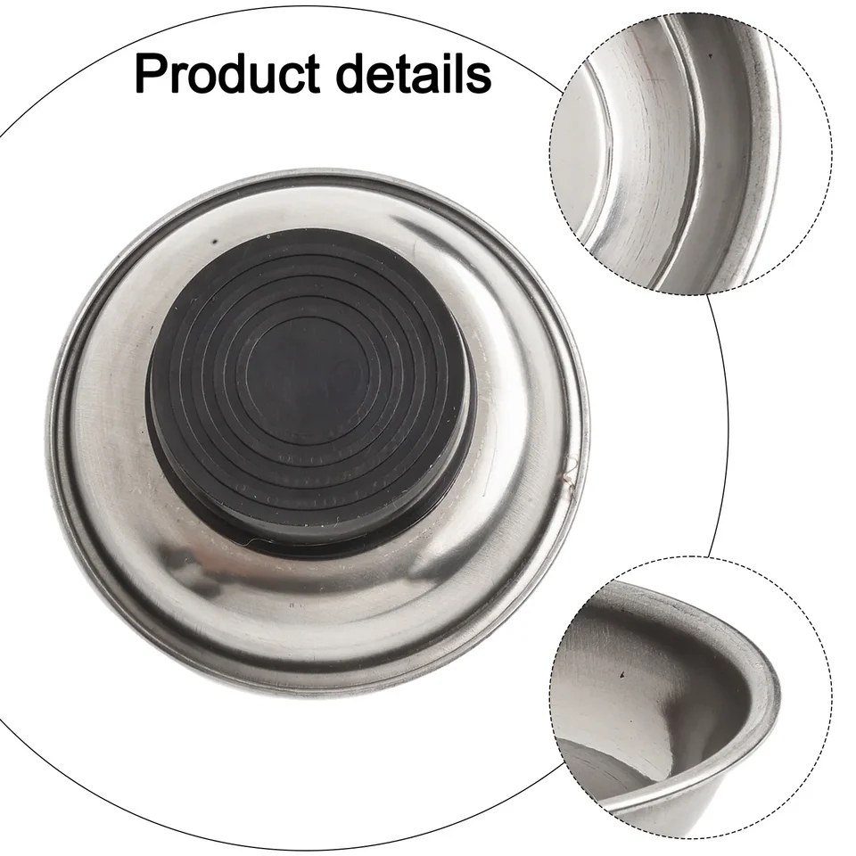 Bol Magnétique En Acier Inoxydable - 7,6cm/10,2cm/15,2cm - Idéal Atelier Et Garage