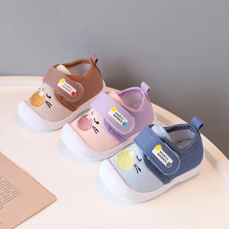 0-3 Years Old Baby Shoes First Walkers Spring Autumn Sneakers Boy Girls Anti Kicking Non-slip Soft Sole Squeaky Casual Shoes 3