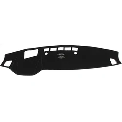 Luxurious Car Dashboard Cover Mat and Cushion Accessories - LHD (Style B - Black)