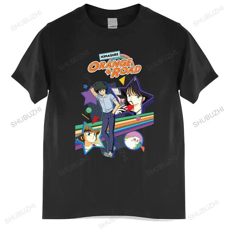 T-Shirt Uomo O-Collo Vendita Calda Anime: Kagimure Orange Road V1 Poster Serie Tv 1987 T-Shirt In Cotone Maschile Taglia Più Grande