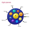 Eight Planets Simple Dimple Pop Fidget Sensory Toy keychain Stress Relief Antistress Board Autism Anxiety Fidget Toy For Kids 5