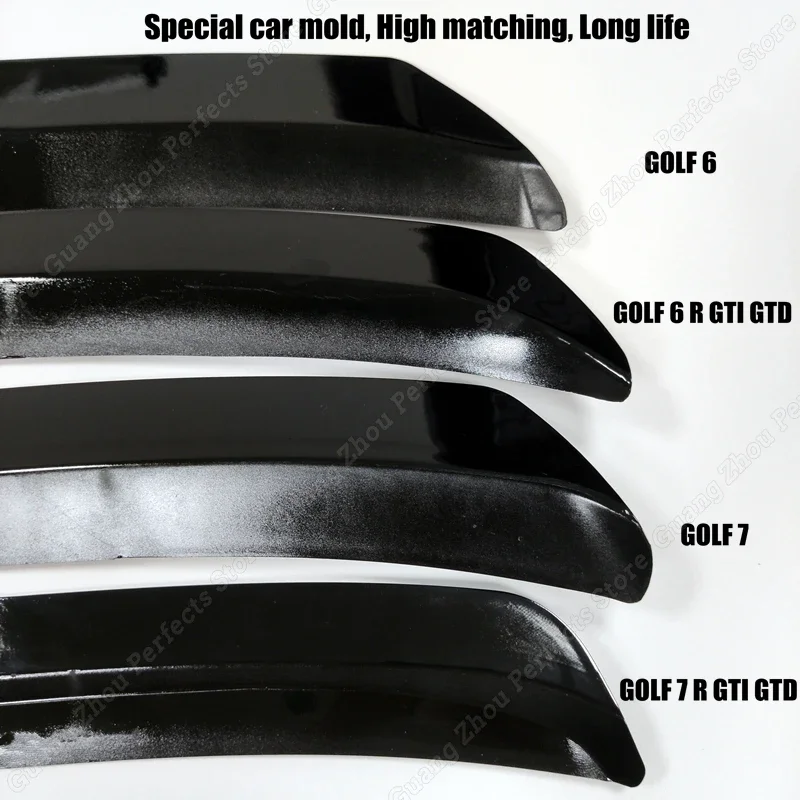 Zadní přístřeší spoiler blatník pro VW golf 6 7 7.5 VI VII MK6 7 7.5 GTI GTD R 2009-2020 lesklý černá maxton styl tělo soupravy tuningu