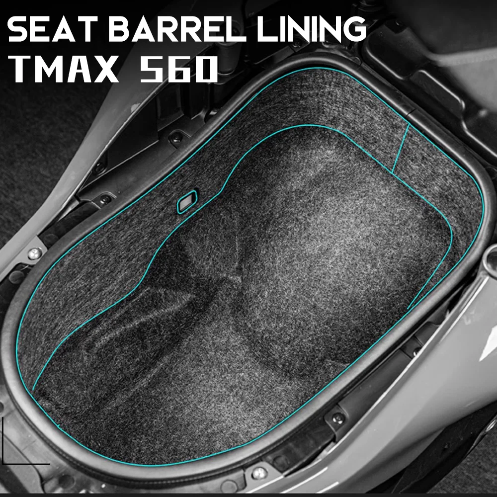 Per Yamaha Tmax560 T Max 560 Posteriore Tronco Cargo Liner Protector Moto Seat Bucket Pad Storage Box Mat Seat Barrel Fodera Tmax