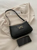 Women Handbag, New Autumn/Winter Commuting Shoulder Under-Arm Bag, Korean Fashion Crossbody Bag with Bow Decoration - Image 5