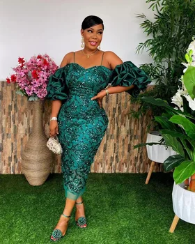 Alternative view of Chineye Short Sleeve Sequin Knee-length Dress