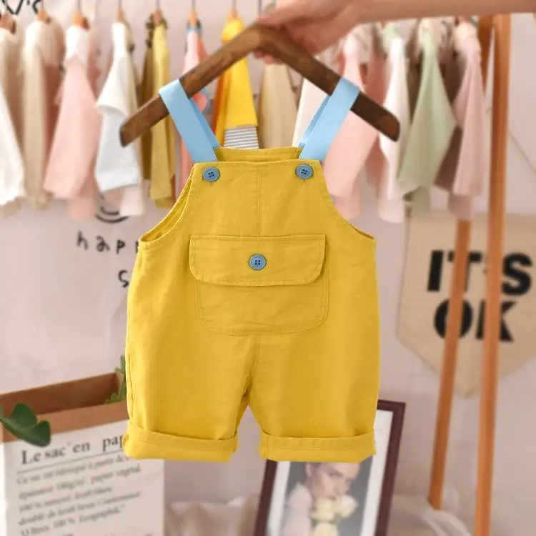 Toddler Baby Boys 6M-4T Kids Summer Romper Solid One-Pieces Sleeveless Casual Jumpsuit 4 Colors Toddler Girl Fall Clothes